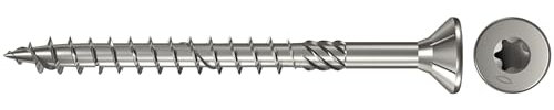 fischer Power-Fast FPF-SZ 3,0 x 30 YZF 50 B - Spanplattenschrauben mit Senkkopf und Vollgewinde zur Befestigung von dünnen Bauteilen in Holzwerkstoffen - 50 Stück - Art.-Nr. 653925
