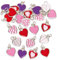 Baker Ross Anhänger Herzen für Ketten und Armbänder - Charms - Bettelarmband für Kinder zum Basteln ideal zum Valentinstag und Muttertag (24 Stück)