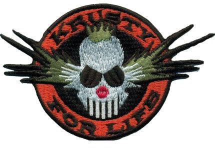 Krusty for Ever böser Clown Simpsons Biker Death Metal Aufnäher Patch Aufbügler