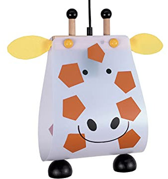 Witzige LED Kinderzimmerlampe tierisch leuchtende LED Pendelleuchte GIRAFFE