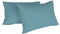 Italian Bed Linen Max Color Coppia di Federe Tinta Unita, 100% Cotone, Ottanio, 52 x 82 cm