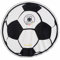 DFB Badelaken im Fussball Design (rund, Ø 150 cm) Deutschland Badetuch schwarz Weiss Outdoor Strand Decke Strandlaken zur Fußball WM 2018 in Russland