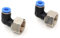 3/8 NPT Buchse Push to Connect Air Fittings 90 Grad 6 mm OD x 3/8 Zoll NPT Air Lines Quick Connect Fittings Push In Connectors Pneumatische Fittings Push Lock Fittings 2 Packungen