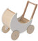 wuuhoo® Lauflernwagen Lou aus Holz - Puppenwagen als Lauflernhilfe in weiß mit gummierten Rädern und Stütze, Holz-Kinderspielzeug - Lernlaufwagen für Kinder ab 12 Monaten