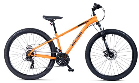 Wildtrak - Stahl-Mountainbike, Erwachsene, 27.5 Zoll, 21-Gang, Shimano-Schaltung - Orange