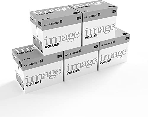 Image Volume - Papier multifonction Blanc 80 g/m² A4 - Lot de 5 cartons - 25 ramettes de 500 feuilles - 12.500 feuilles