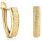 14 Karat 585 Gold Matt Ohrringe Creolen Gelbgold Ohrschmuck – SIT41