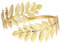 1 Paar Mode Wirbel Blatt Oberarm Band Armband Armreif Manschette offen Armreif Armband Mode einfache Arm Arm Armreif einstellbar (Gold)