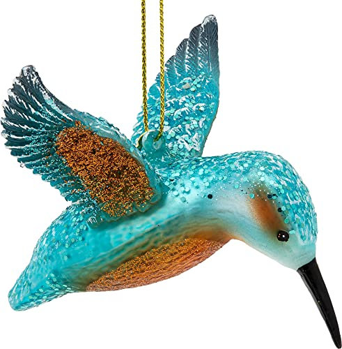 SIKORA BS550 Eisvogel Christbaumschmuck Glas Figur Weihnachtsbaum Anhänger