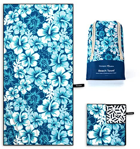 OCOOPA Mikrofaser Strandtuch, schnell trocknend, groß 178x80 cm, super saugfähig, Sandfreie Strand- und Schwimmhandtücher für Männer und Frauen