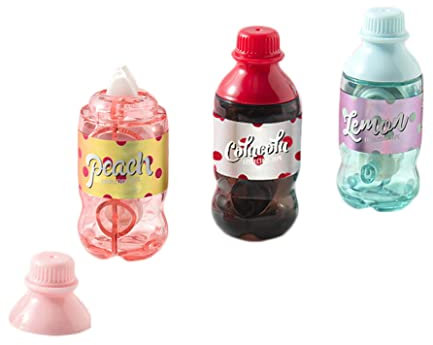 UKD 1 pièces 6M Kawaii Bouteille de Boisson Portable Bande de Correction Peach Soda Pousser Blanc correcteur Bande Journal Papeterie Fournitures Scolaires