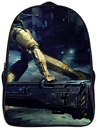 FEIGENBAOMU Mode Schultasche Roboter Laptop Rucksack Unisex Schultasche, leichter Rucksack, Mode Schultasche (40x28x16cm) 3D coole Schultasche