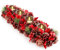 COM-FOUR® Adventskranz länglich, Kerzenständer Weihnachten für 4 Kerzen, Kerzenhalter, Adventsgesteck, XL Adventskerzenhalter, Kerzenleiste als Tischdeko (Adventsgesteck roter Glitter - 4 Kerzen)