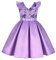 BUNNY LULU Robe pour Filles à épaule inclinée pour Demoiselle d'honneur, Princesse de Mariage, nœud d'anniversaire pour Enfants, soirée de Bal de fête de Boule (Violet,5-6Ans)