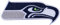 Aufnäher mit Rugby-Fans, Seattle-Logo, bestickt, zum Aufbügeln oder Aufnähen, Grau