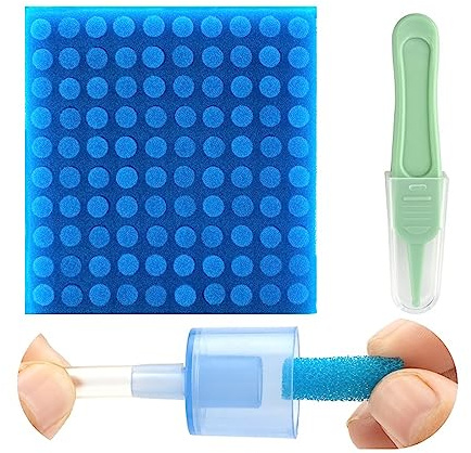 100 Stück Premium Nasensauger Hygienefilter, Ersatz für NoseFrida Nasensauger Filter, BPA, Phthalat & Latexfrei mit Nasenreinigungspinzette