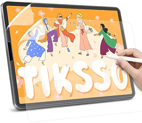 Hiins 2 Pack Paper Matte Protective Film Compatible with iPad Pro(2022/2021/2020) 12.9 inch,Non-glare writing film for drawing, writing and note taking.