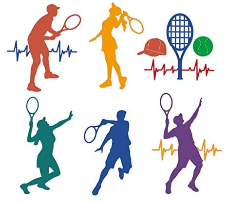 GLOBLELAND Spielen Tennis Schneiden Matrizen Metall Tennisspieler Stanzen Prägen Schablonen Schablonen für Papier Karte Making Dekoration DIY Scrapbooking Album Craft Decor