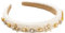 scicent Stirnband 1 Stück Haarreif Damen Kristall-Strass-Stirnbänder Imitation Diamant Verziert Haarreifen Party Hochzeit Dick Gepolstert Kopfschmuck für Frauen und Mädchen 16213