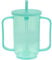 Gatuida Adult Drinking Cup for Elderly, 350ml Non-Spill Cups, Two Handled Mug, Water Cup with Straw and Lid, Portable Plastic Straw Cup for Adult Beaker, Disabled, Hospital, Convalescent Care