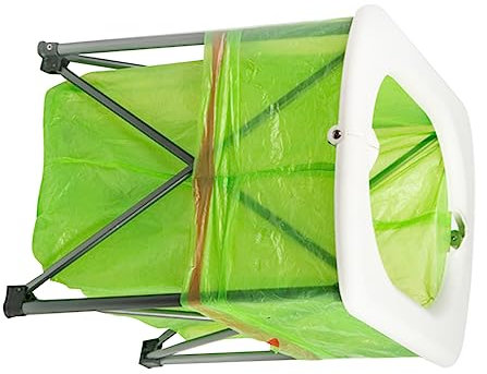 Kisangel Multifunktionale Außentoilette Tragbare Falttoilette Tragbare Kommode Tragbare Toilette Zusammenklappbare Toilette Camping Töpfchen Müllsäcke Für Den Außenbereich Weiß Falten
