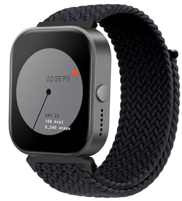 KUWAI Nylonband für Nothing Watch Pro Armband, Nylon Geflochten Klettverschluss Armband für CMF Nothing Watch Pro Armbänder für Herren Damen Sport Loop Band für Nothing Watch Pro Armband (I)