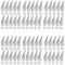 Desikixudy Xacto Lot de 100 lames de couteau tranchantes Premium 11 - Outil de coupe artisanale en acier à haute teneur en