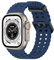 BandSmith Compatibile con Apple Watch Ultra 2/1 Ocean Band 49 mm, 45 mm, 44 mm, 42 mm, cinturino sportivo in silicone impermeabile per Apple Watch Ultra Series 9 8 7 6 5 4 3 SE (blu notte)