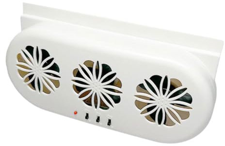 iplusmile Ventilador de coche Ventilador de aire USB para automóvil Circulador de aire para automóvil enfriador de energía solar escape de ventilación de enfriamiento AbS