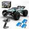 X-Verse 1:16 70KM/H Ferngesteuertes Auto mit Bürstenloser Motor, 4WD RC Auto Geländewagen Offroad, 2.4GHz All Terrain Offroad RC Truck Truggy für Erwachsene, 3 Batterien(Blau)