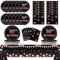 Qyeahkj 50th Birthday Plates and Napkins for Woman Black Rose Gold 50 Years Old Party Supplies Plates Napkins Tablecloth Decorations Cheers to 50 Paper Tableware Set Happy 50th Birthday Favors Serve24