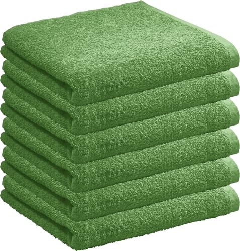 REDBEST Handtuch Oceanside 6er-Pack Leichtfrottier grün Größe 50x80 cm