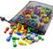 Okoss Spielfiguren Set, 80 Bunte Halmakegel Spielfiguren Holz 25 x12mm und 6 Würfel aus Holz mit Säckchen zur Aufbewahrung, Spielfiguren für brettspiele,Rot, Gelb, Blau, Grün