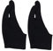 PACKOVE 2 Pcs Sketch Gloves for Artists Fouling Drawing Glove Black Comfortable Breathable Design for Painting and Sketching Tablets