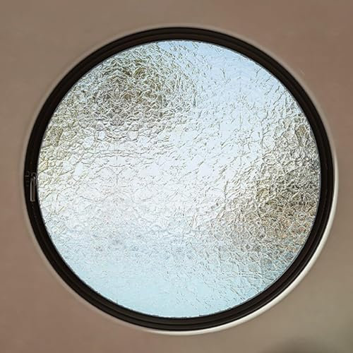 Finestra a falda rotonda girevole a 360° Finestra di ventilazione in alluminio con maniglia Finestra rotonda da incasso per casetta da giardino con vetro temperato Finestra decorativa per mansarda(Bla