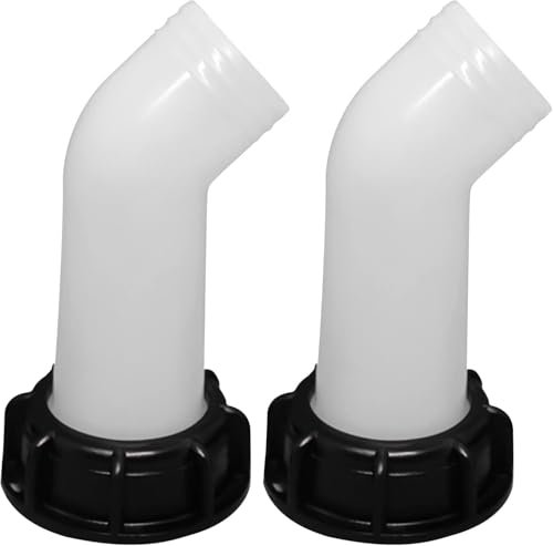 Lot De 2 Bec De Vidange Avec Ecrou Ibc 1000l Robinet De Cuve 1000L De Jardin 2 '' Prolonger Le Drainage Valve Accessories, Dedicated Drainage Tube Suitable Pour IBC Réservoir D'eau De Jardin