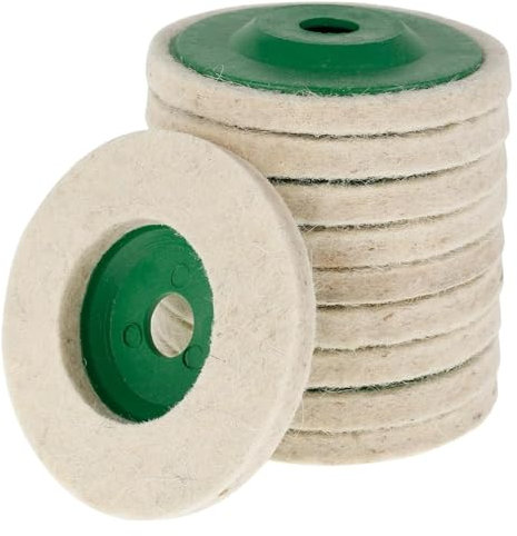 10/20PCS Wool Polishing Wheel Buffing Pad Angle Grinder Wheel Felt Polishing Pad Disc Angle Grinder Accessories for Car Maintain BYINGS