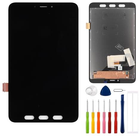 E-yiiviil Ersatz-LCD-Display, Touchscreen-Digitalisierer, kompatibel mit Samsung Galaxy Tab Active 5 5G SM-X300 8 Zoll mit Werkzeug, Schwarz