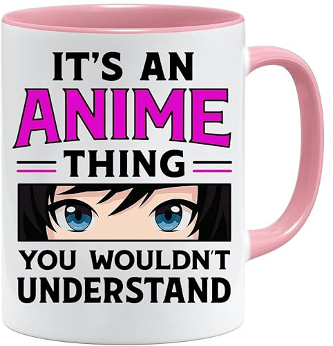 Jungle Mug | Anime Merch Coffee Cup | It's a Thing You Wouldn't Understand Eyes Graphic | Ceramic for Otaku, Unique Gifts for Fans, Microwave and Dishwasher Safe, Home or Office