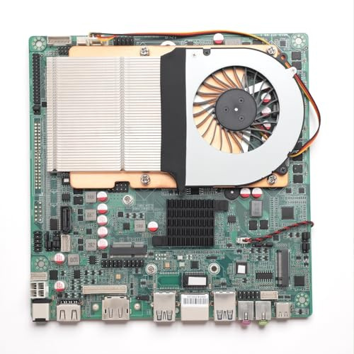 BONKZEBU ITX-Motherboard, Doppeltes DDR4, 64 GB RAM, USB 3.0-Hochgeschwindigkeits-M.2-Steckplatz, mit Ultradünnem Kupferkühler und ATX-Stromanschlüssen, für LGA1700-Prozessor, PC,