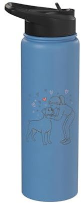 Boxer Dog Love Stainless Steel Insulated Water Bottle