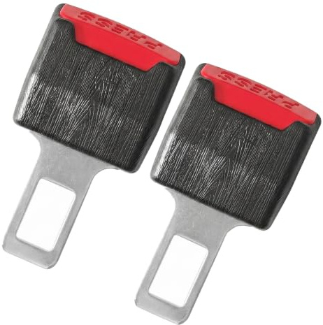 SIVZUMO 2 Pezzi Blocca Cintura Sicurezza con Effetto Legno, Universale in ABS Ispessito, Gancio Cintura per Comfort, Accessori Auto Interno