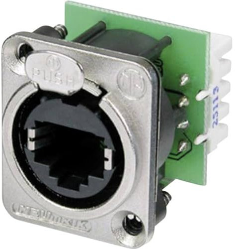 Neutrik etherCON Cat.5e RJ45-Steckverbinder Buchse, 1-Port 8-polig, Kabelmontage