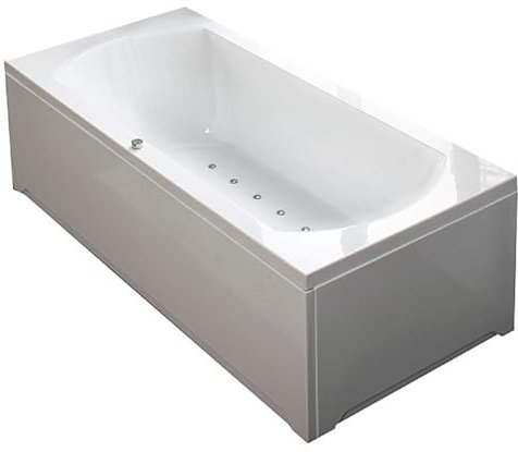 Jet-Line® | Whirlpool | VILLA ROMA | Badewanne | 194 cm | Spa | mit Luftdüsen und Unterwasserbeleuchtung | Badausstattung | Whirlwanne zur Entspannung | Homespa