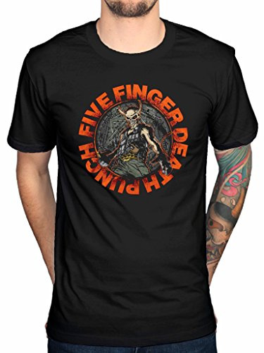 AWDIP Men's Official Five Finger Death Punch Seal of Ameth T-Shirt FFDP Album Music Black