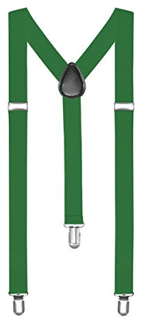 Autiga® Hosenträger Herren Damen Hosen Träger Y Form Style Clips Schmal Neon Bunt Farbig