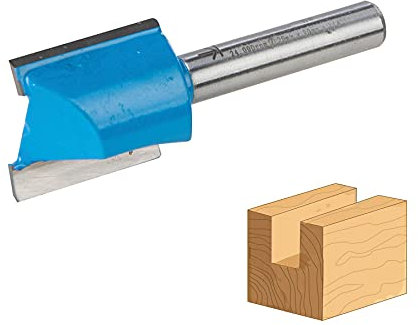 Dapetz ® Straight Twin Flute Router Bit Cutter 1/4 Shank Tungsten Carbide Tipped TCT Grooving Metric 20mm x 20mm