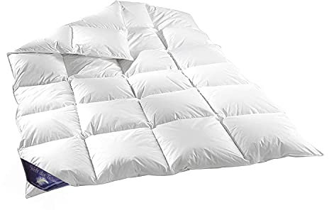 100% Natur- DAUNEN Federn Decke 155x200cm 1100gr.- 4 Jahreszeiten Füllung Ganzjahresdecke Bettdecke Zudecke Kassetten Steppbett Steppdecke Down Couette