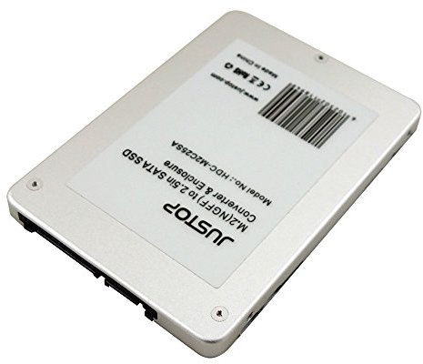JUSTOP M.2 Enclosure SSD to SATA III (NGFF 'B+M' to 2.5) Convertor Enclosure Adapter Caddy