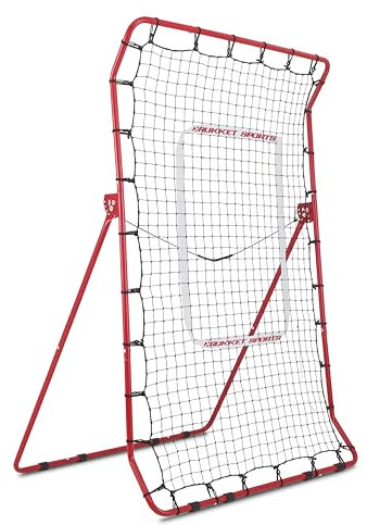 Rukket Pitch Back Baseball/Softball Rebounder Pro, Pitching und Werfen Übungspartner, Einstellbarer Winkel Pitchback Trainer